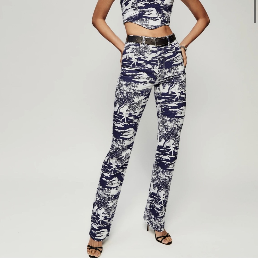 Reformation Peyton Naked Lunch High Rise Bootcut Jeans NWT size 26